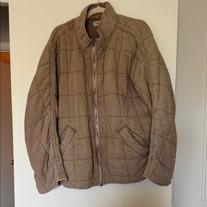 Free People womens Brown Quilted Jacket